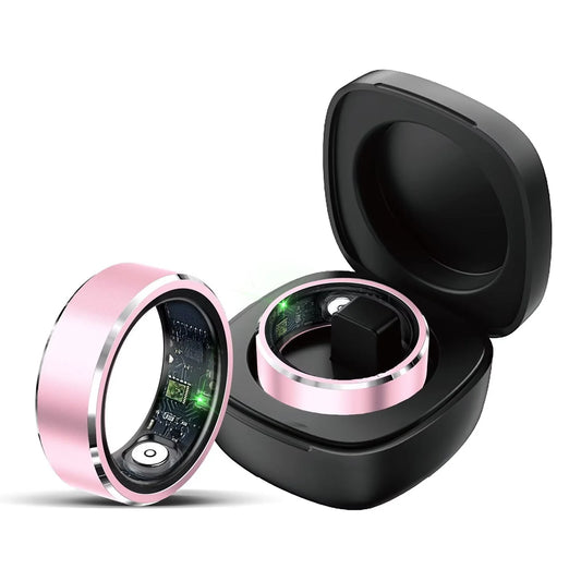 Smart Rings for Women Ladies Smart Ring Health Ring Blood Oxygen Blood Pressure HR Heart Rate Monitor Fitness Tracker Sleep Step Counter Waterproof Compatible with ios Android Phones