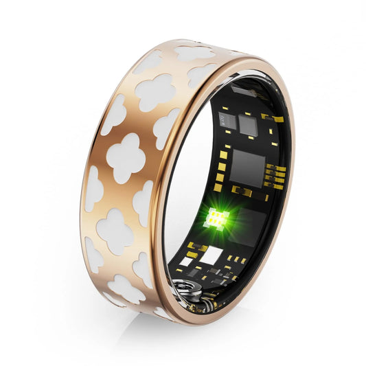 Smart Ring Heart Rate Monitor Sleep Tracker Blood Pressure Ring Fitness Tracker Pedometer Step Counter Calories Fitness Ring Anillo Inteligente Health Smart Rings for Women Ladies